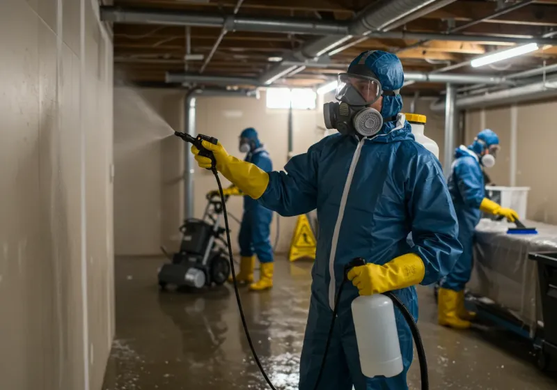 Basement Sanitization and Antimicrobial Treatment process in Maricopa, AZ