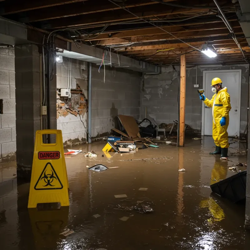 Flooded Basement Electrical Hazard in Maricopa, AZ Property